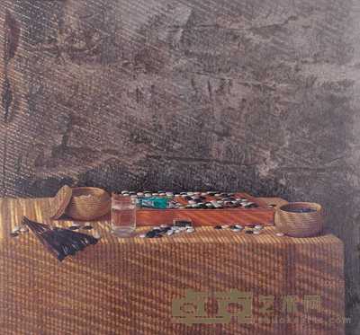 黄鸣 1999年作 棋圣 103×95cm